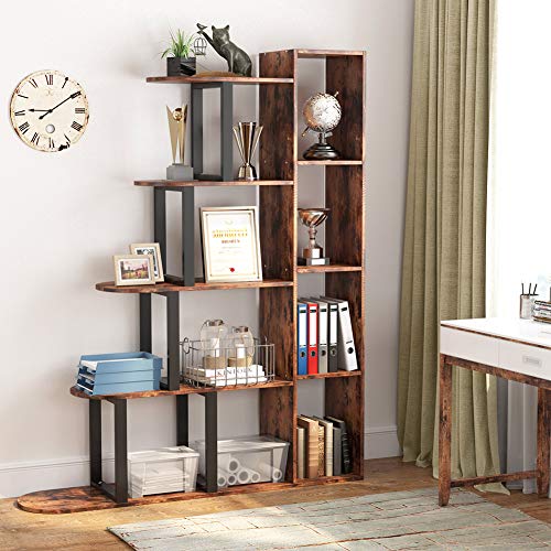 5-Tier Bookshelf Vintage Industrial Bookcase