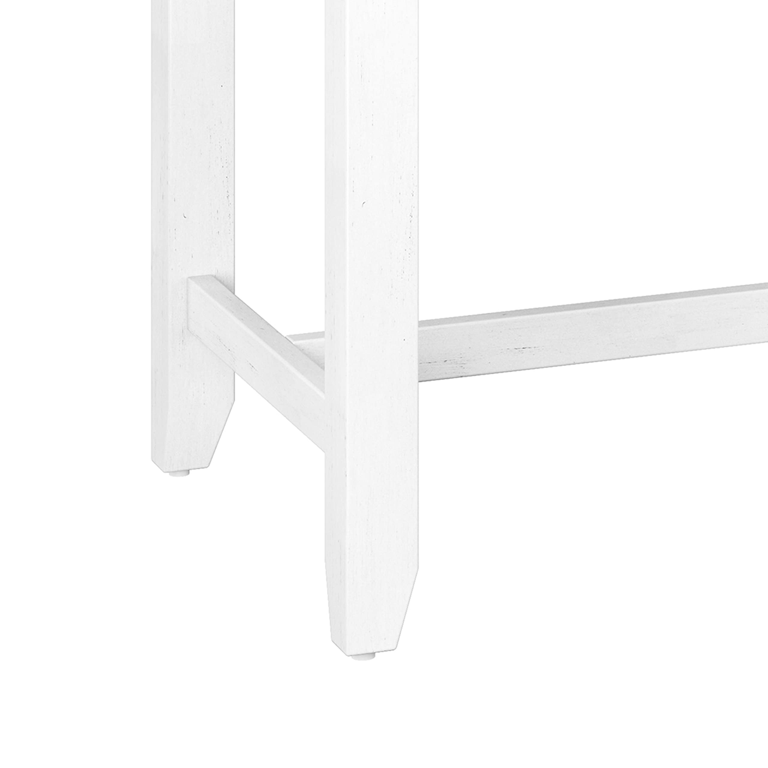 Furniture Hillsdale Clarion Side, Distressed Gray/Sea White Counter Table