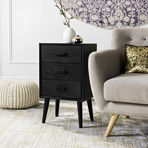 Home Pomona Modern Black 3-drawer Chest