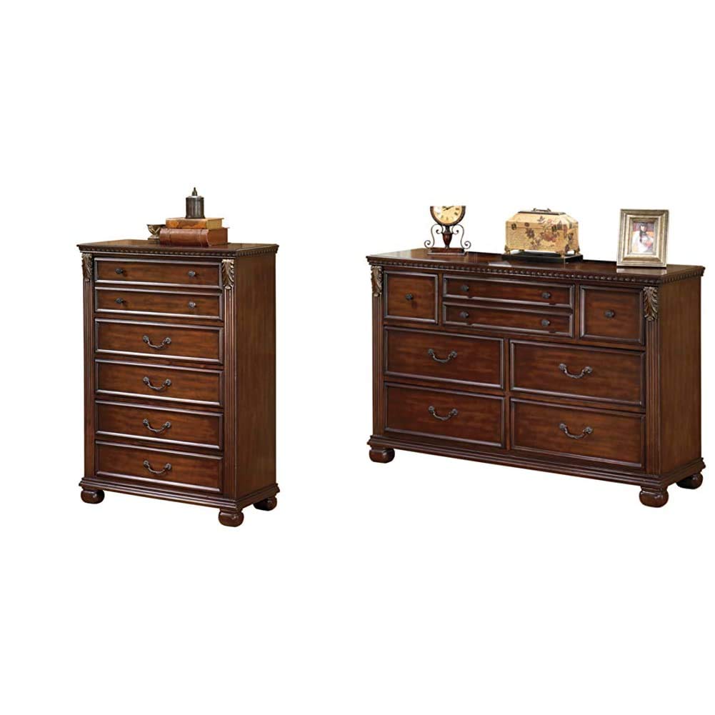 5 Drawer Chest of Drawers and 7 Drawer Dresser