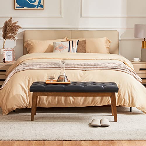 Entryway Bench, Dining Leather Bench ,Kitchen Leather Seat Dining, Bedroom end of Bench,