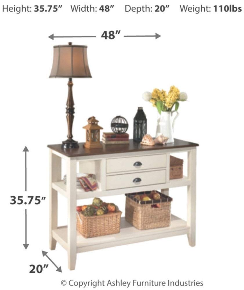 Whitesburg Cottage Dining Room Server with 2 Storage
