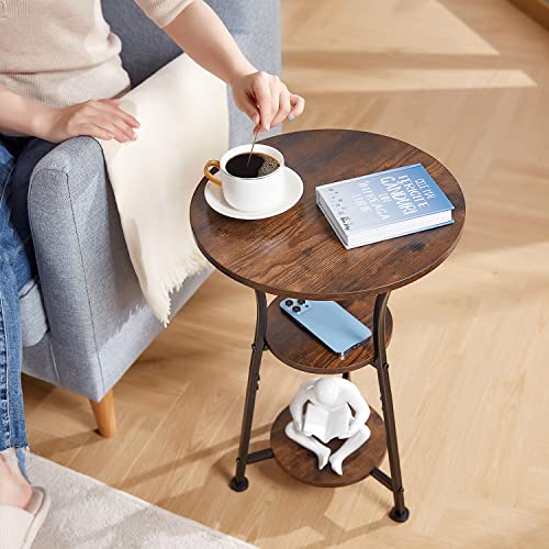 Small Round End Table for Narrow and Small Space