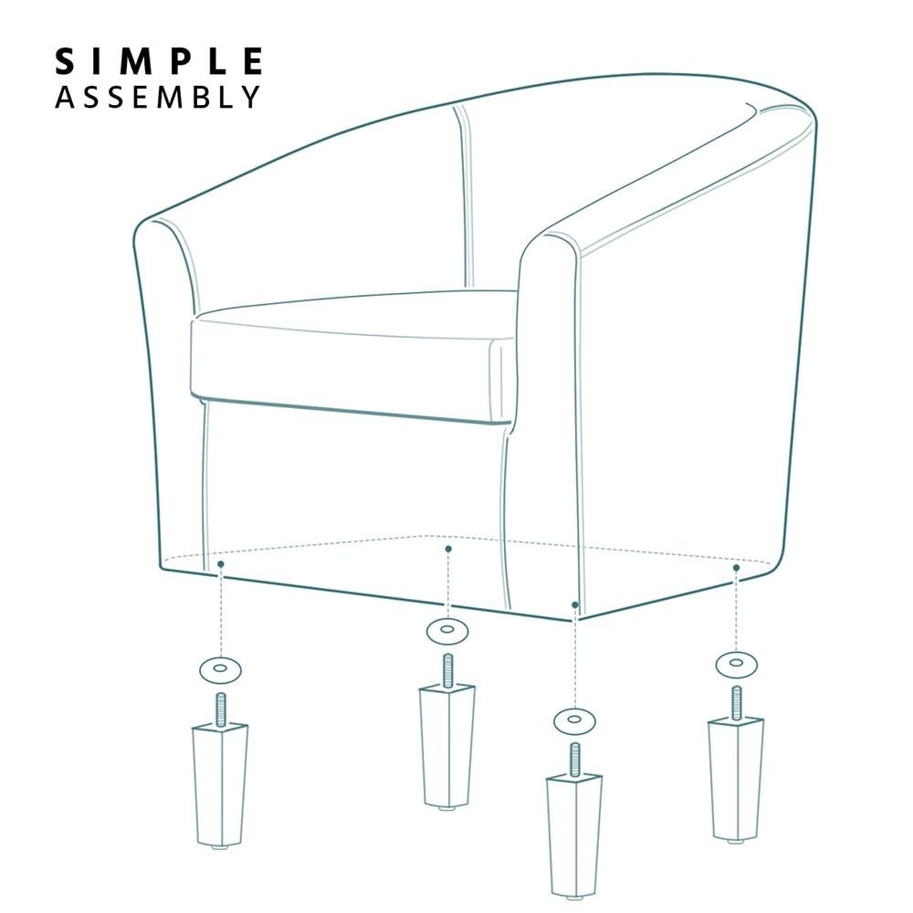 Accent Chair, Modern Barrel Chairs Comfy Club Chairs Cozy Accent Chair