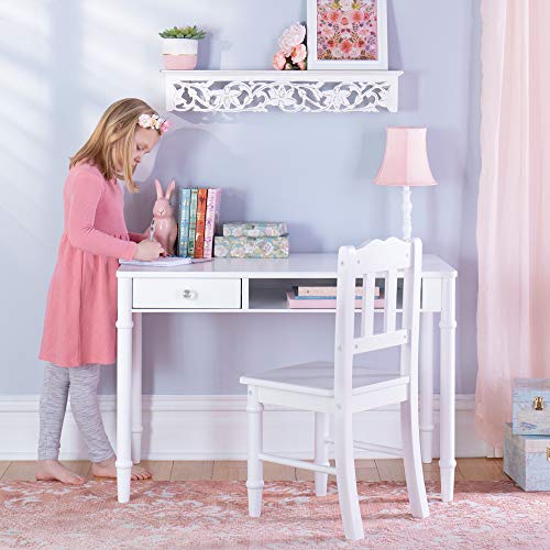 Dahlia Desk and Chair Set - White