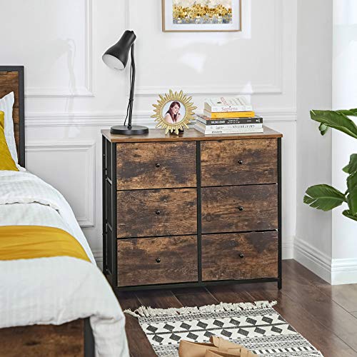 Dresser for Bedroom, Chest of Drawers, 6 Drawer Dresser