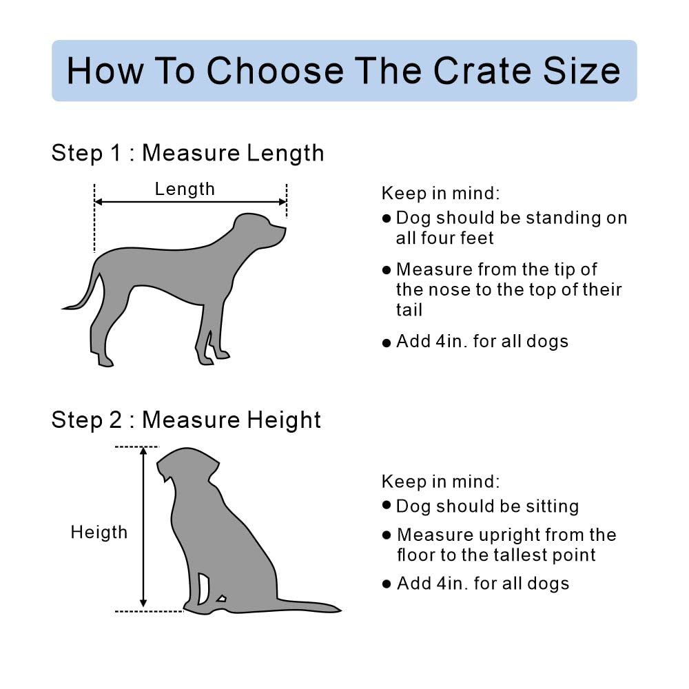 Furniture Style Dog Crate End Table, Wooden Wire Dog Kennel Double Doors with Pet Bed