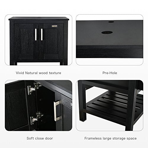 24 inch Modern Bathroom Vanity Units Cabinet and Sink Stand Pedestal