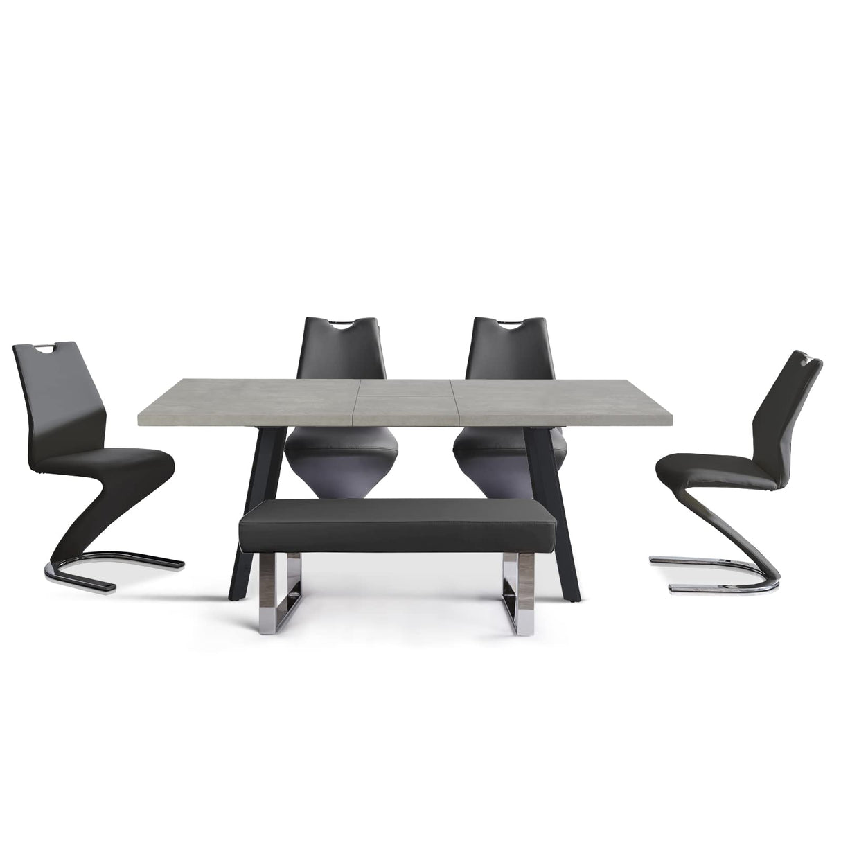 6 Piece Dining Table Set for 6, Wood Kitchen Table