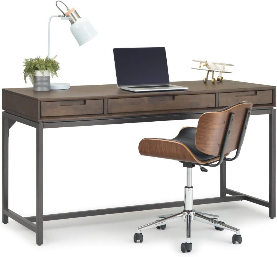 Banting SOLID WOOD and Metal 60 inch Wide Home Office Desk