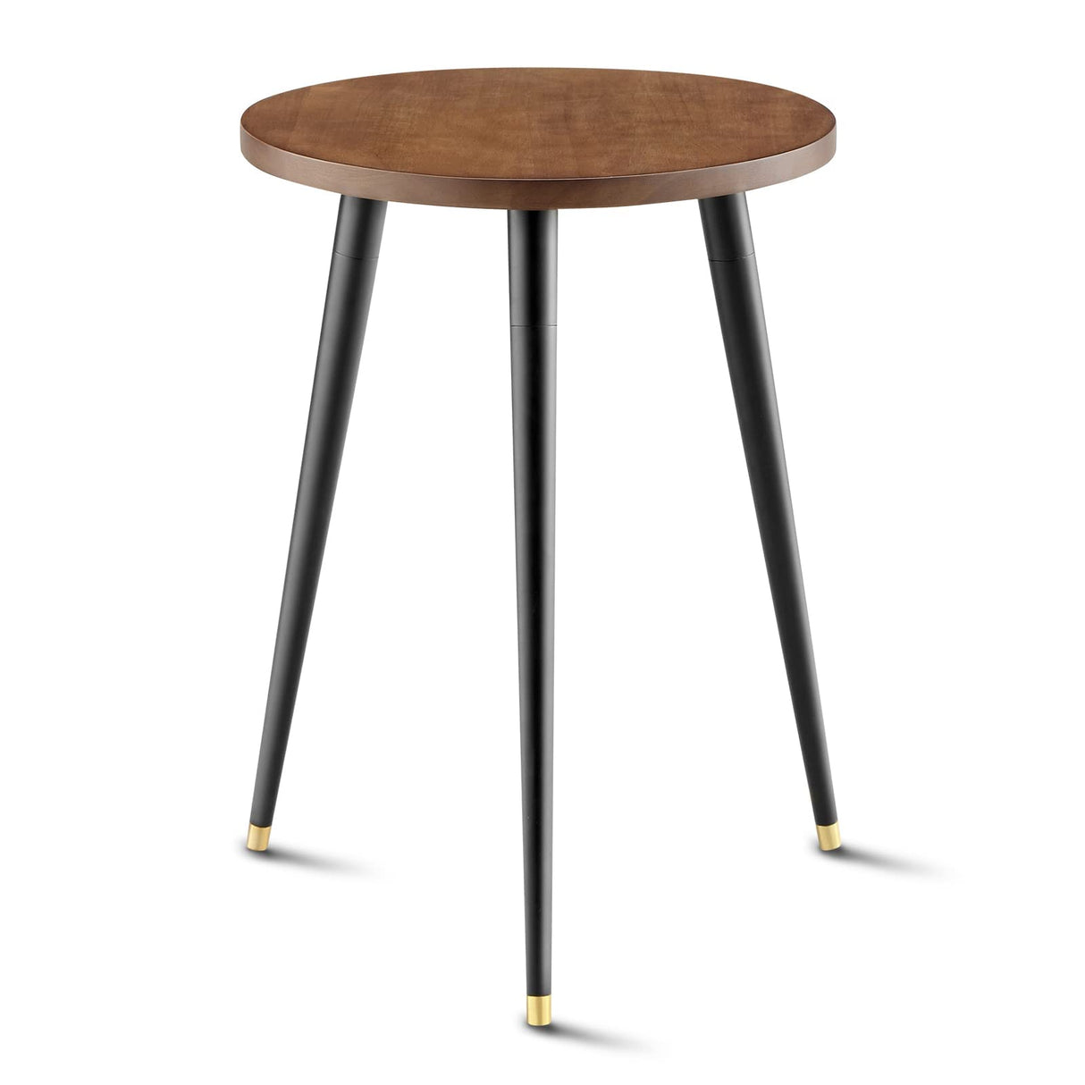 KINNARY Adjustable Walnut Metal Plant Stand – 16” Elegant Indoor & Outdoor