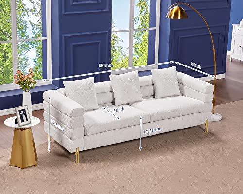 2 Piece Sofa Set, Loveseat Set- Oversize Sofa Couch, Comfy Sofa for Living Room