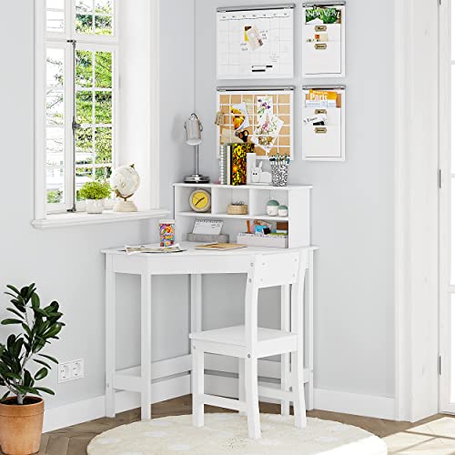 Wooden Study Desk with Chair for Children