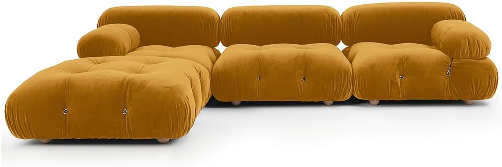 Sectional Couches for Living Room, Sectional Sofa Couch, Soft and Comfy Cloud Sofas, Modern Floor Sofa Furniture Sets