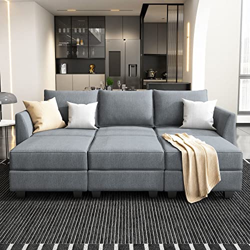 Modern Modular Sectional Sofa Sleeper Couch Living Room