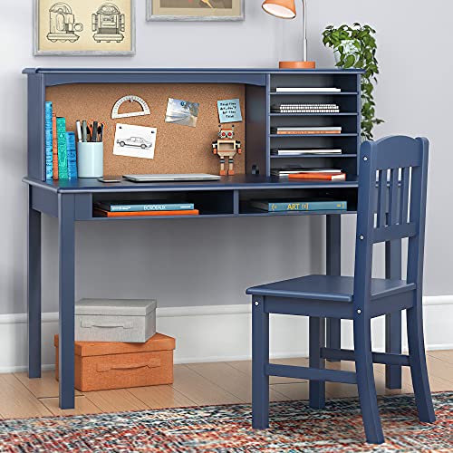 Children’s Media Desk and Chair Set Navy: Student's Study