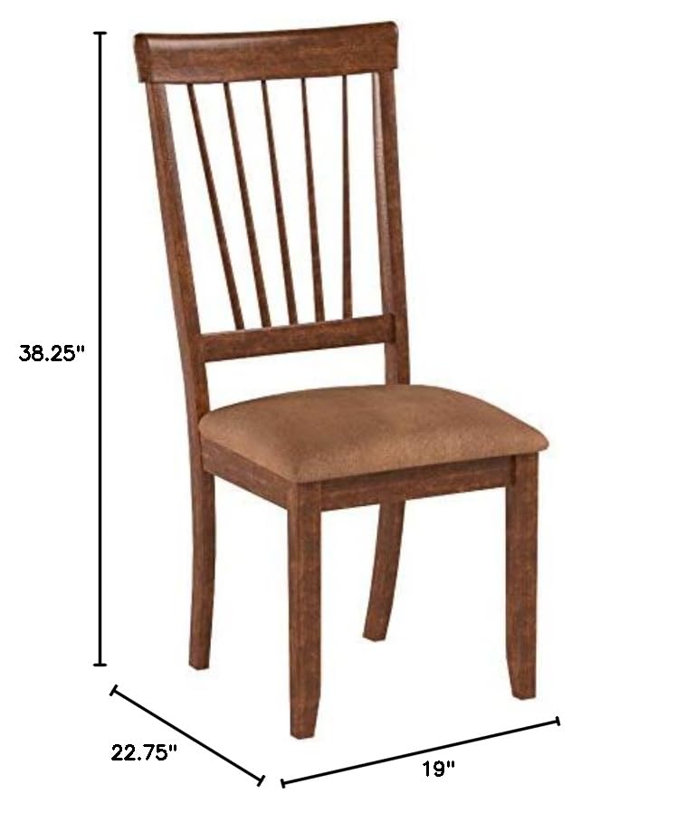 Berringer 18" Rustic Dining Chair with Cushions, 2 Count, Brown