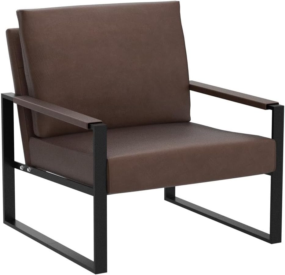 Accent Chair Sofa Chair with Extra-Thick Padded Backrest and Seat Cushion Single Sofa