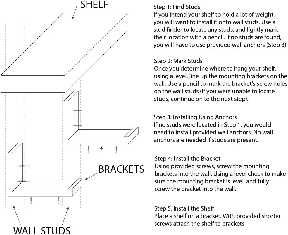 Rustic Shelves with J-Brackets Set of 2, Industrial Shelf, Kitchen Shelves, Solid Wood