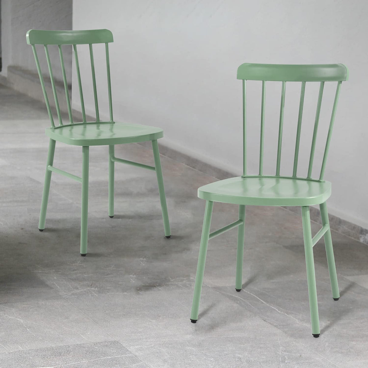 Outdoor Windsor Style Metal Side Chair