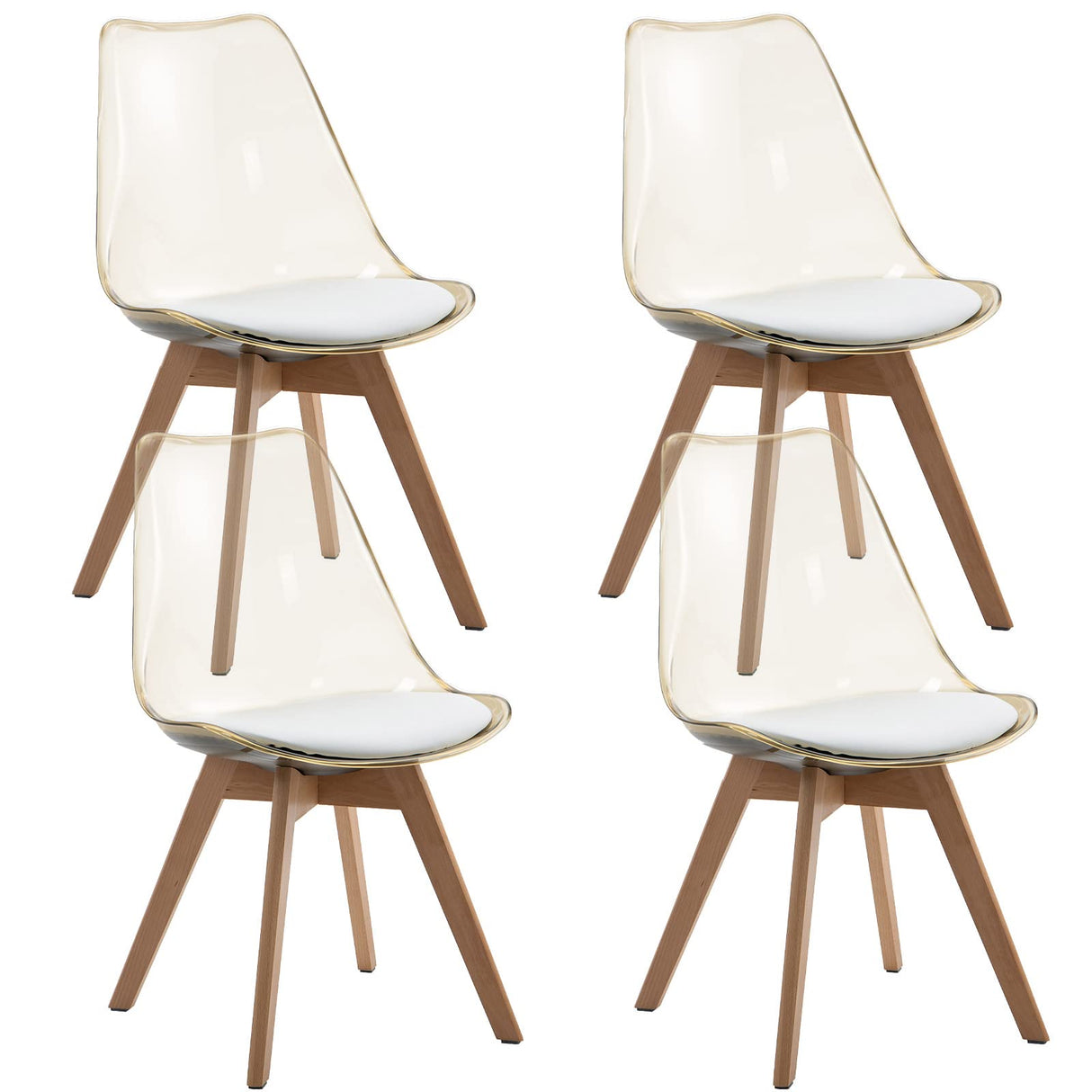 Dining Chairs Set of 4, Acrylic