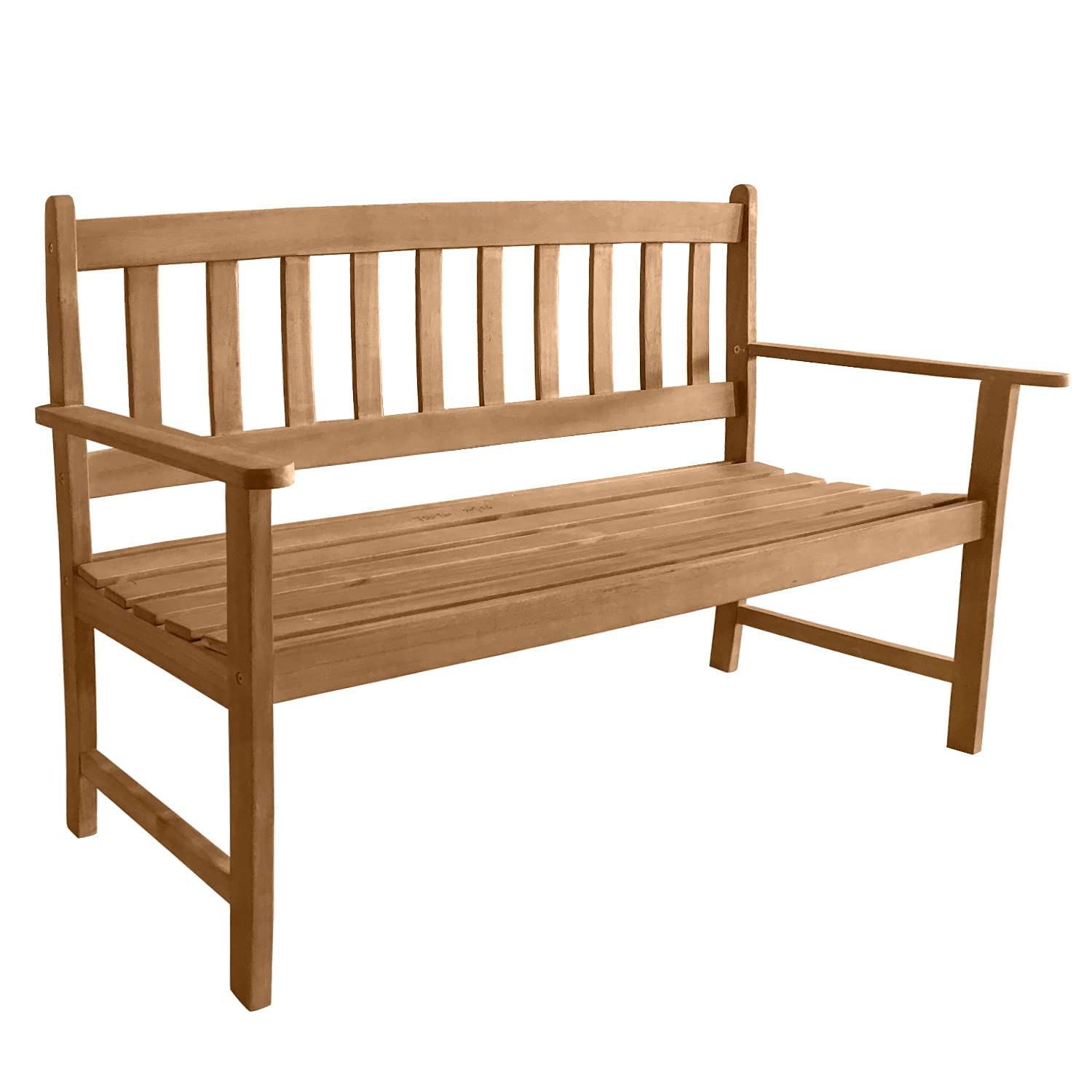 Patio Garden Armrests Sturdy Acacia Front Porch Chair 705Lbs Weight Capacity