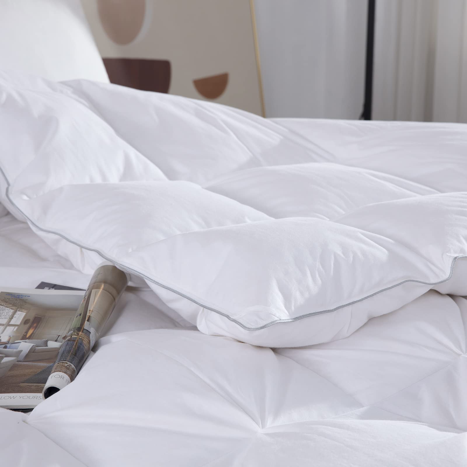 Oversized King Goose Feather and Down Comforter