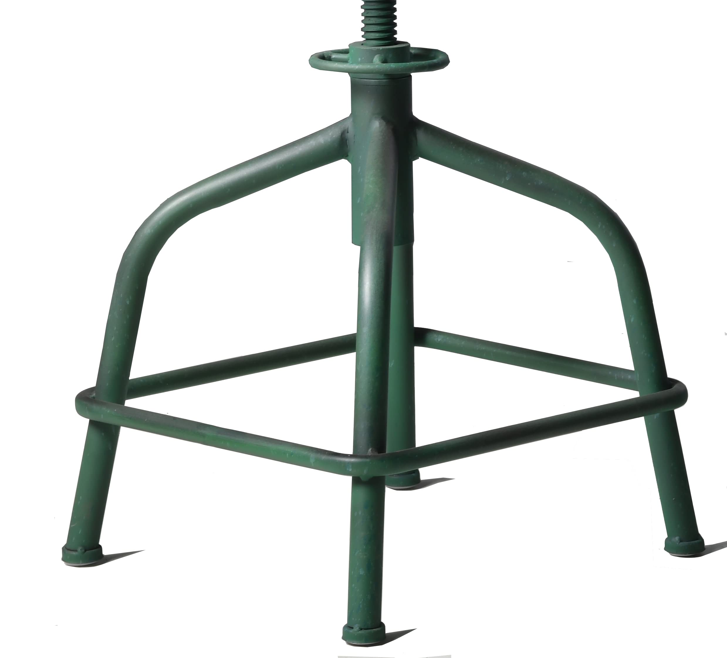 3-Piece Pub Bar Set Industrial Round Bar Table and Adjustable Swivel Stools