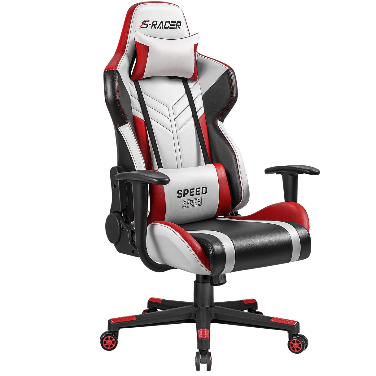 Gaming Chair Racing Style High-Back PU Leather Office Chair Computer Desk