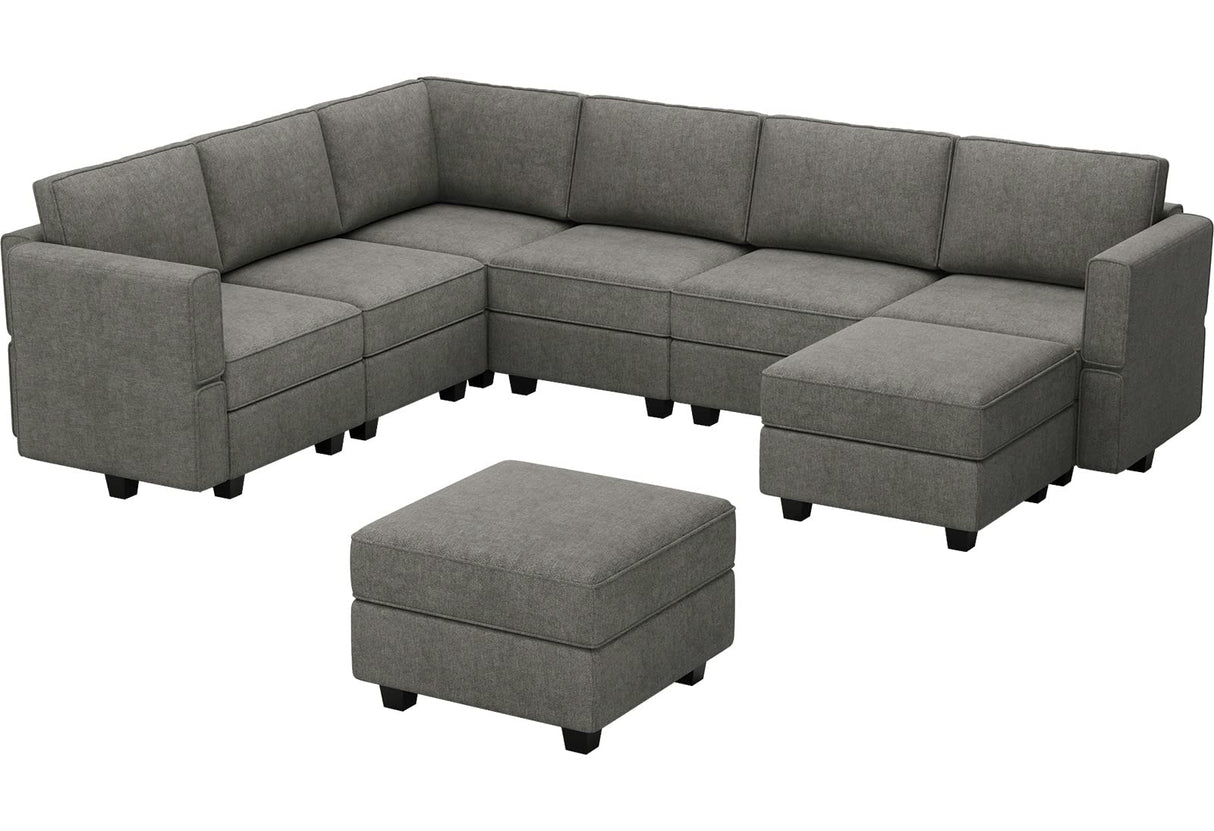 Oversized Modular Sectional Sofa U Shaped Couch Set with Storage Seat Convertible