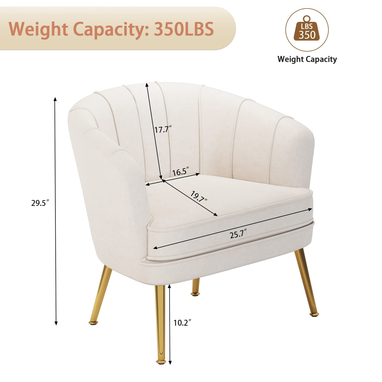 Velvet Accent Chair, Upholstered Modern Single Sofa Side Chair