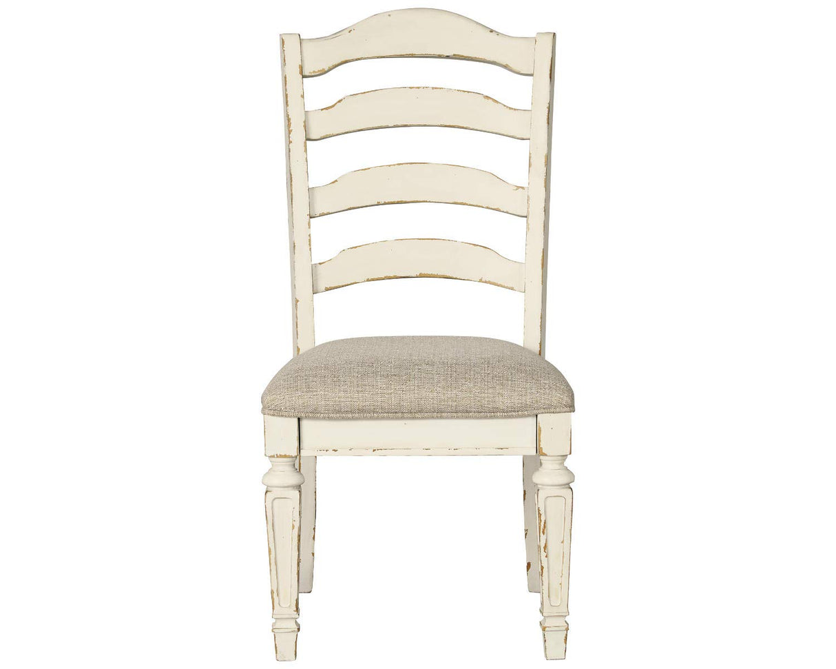 Realyn Dining Room Upholstered Chair 2 Count, Antique White