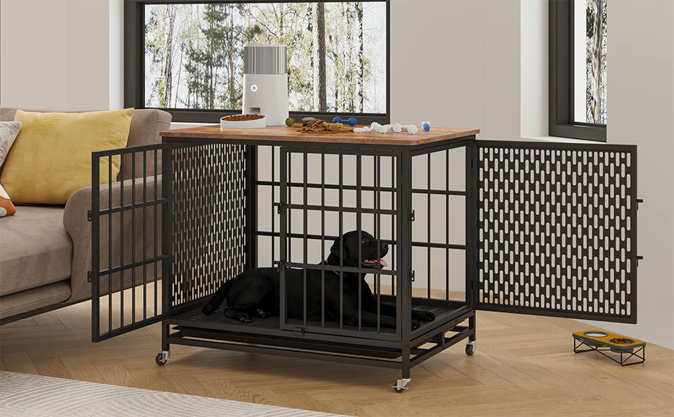 Large Dog Crate 42 inch Heavy Duty Extra Large Dog Crate Furniture