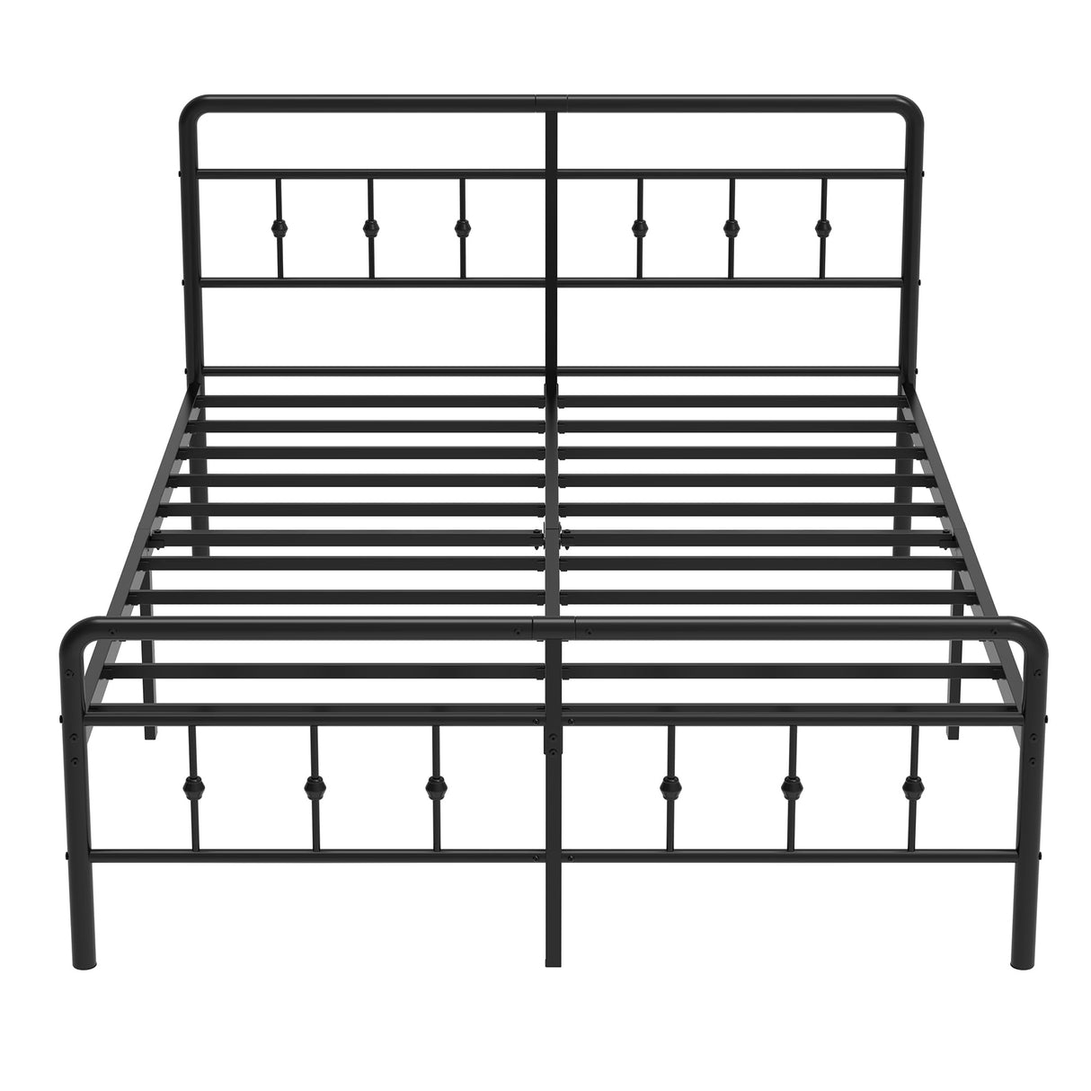 Classic Metal Platform Queen Bed Frame