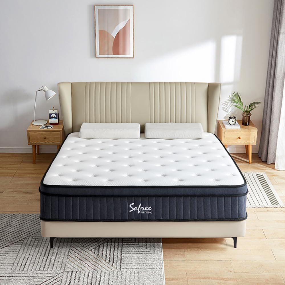 Full Size Mattress, 12 Inch Memory Foam Hybrid Mattress