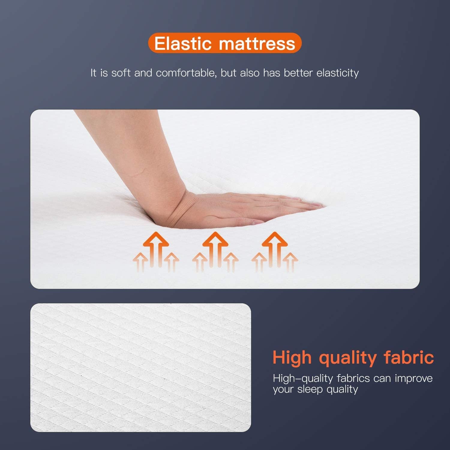 Memory Foam Mattress in a Box for Cool Sleep & Pressure Relief