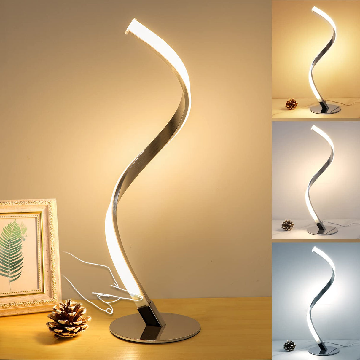 3 Colors Touch Control Desk Lamp for Bedroom Living Room
