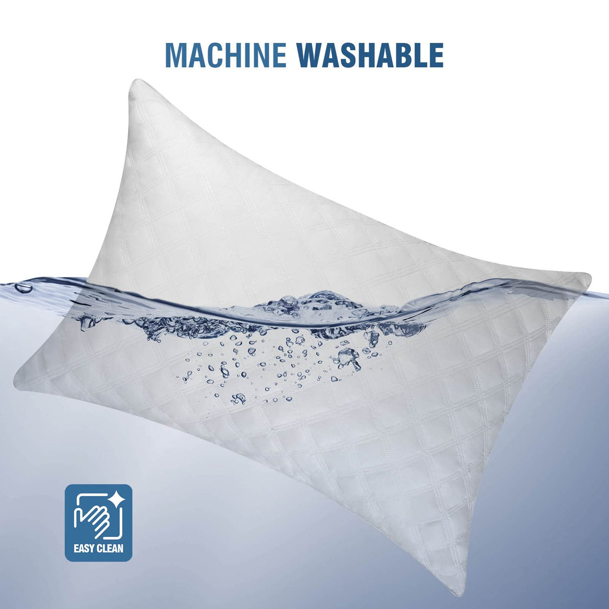 Bed Pillows Standard Size Set of 2, Firm Down Alternative Pillow