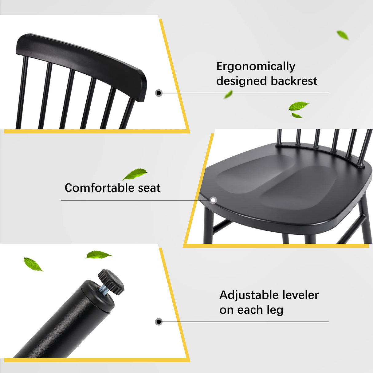 Outdoor Windsor Style Metal Side Chair