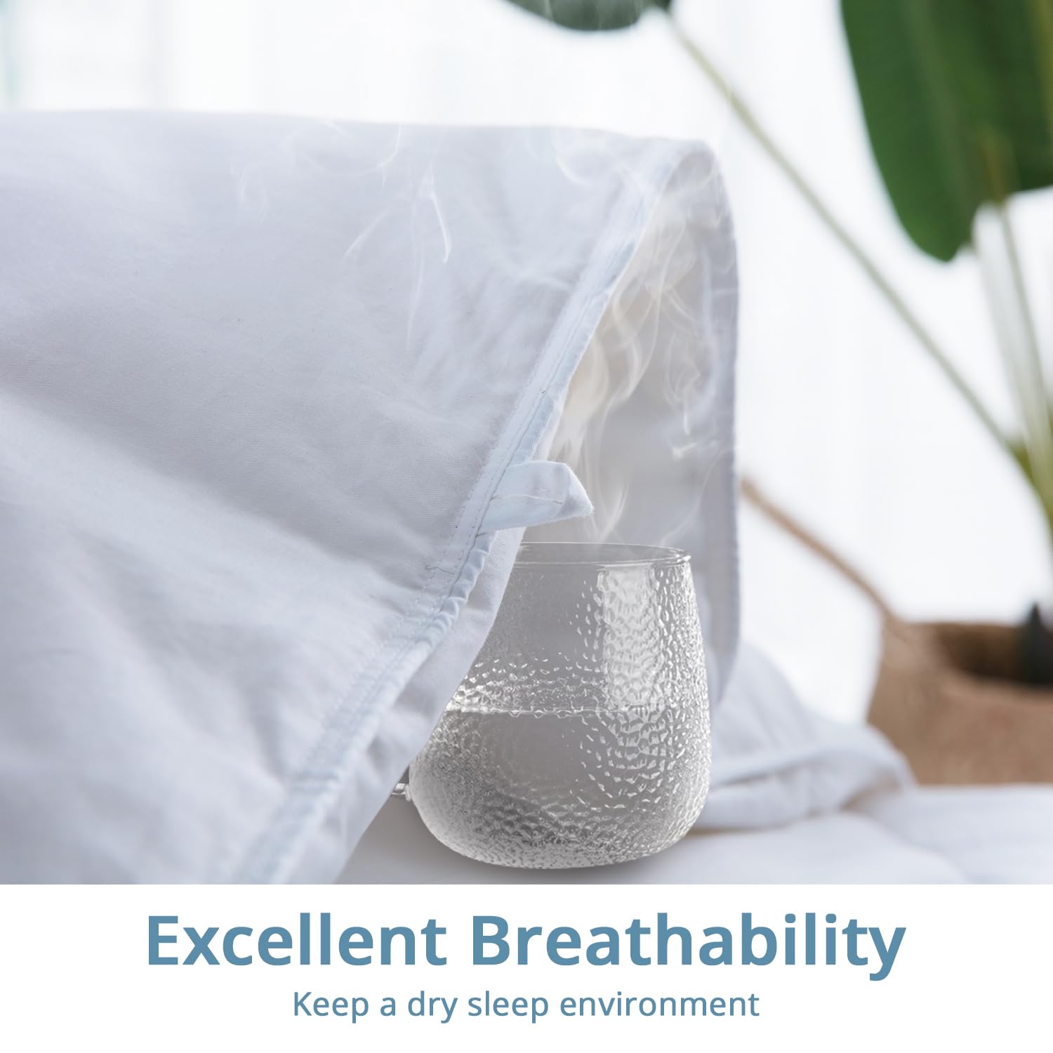 Ultra-Soft Lightweight Down Feather Comforter King Size,Breathable Thin Blanket Duvet