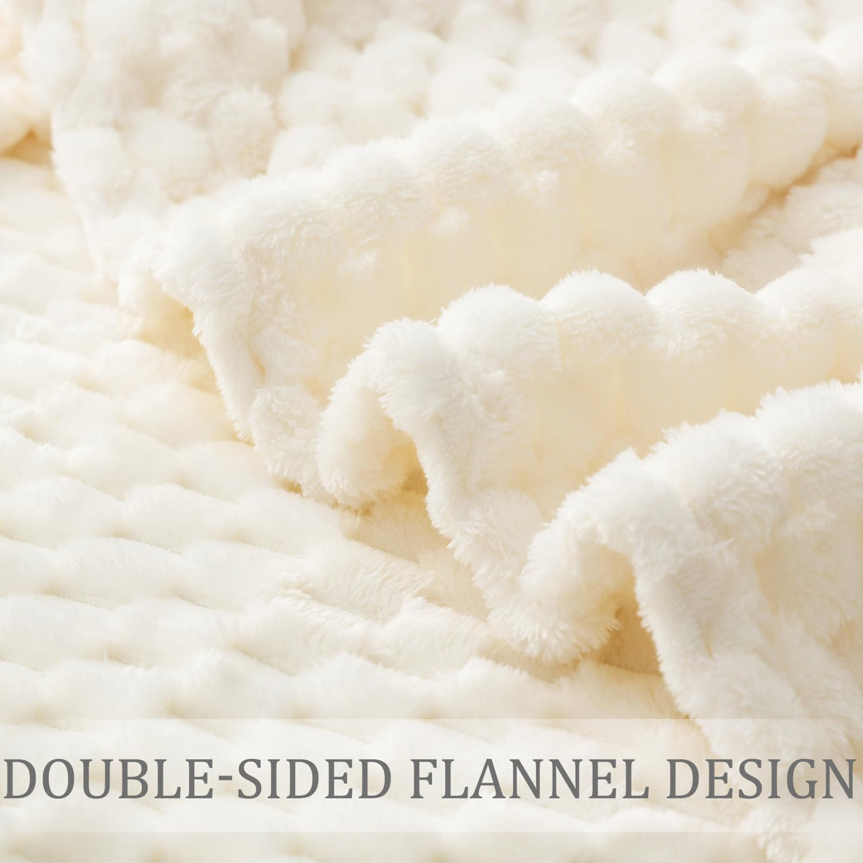 90x104 Inches 3D Clouds Stylish Jacquard Velvet Plush