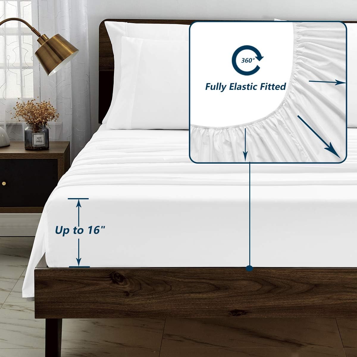 Queen Bed in a Bag White Seersucker Comforter Set