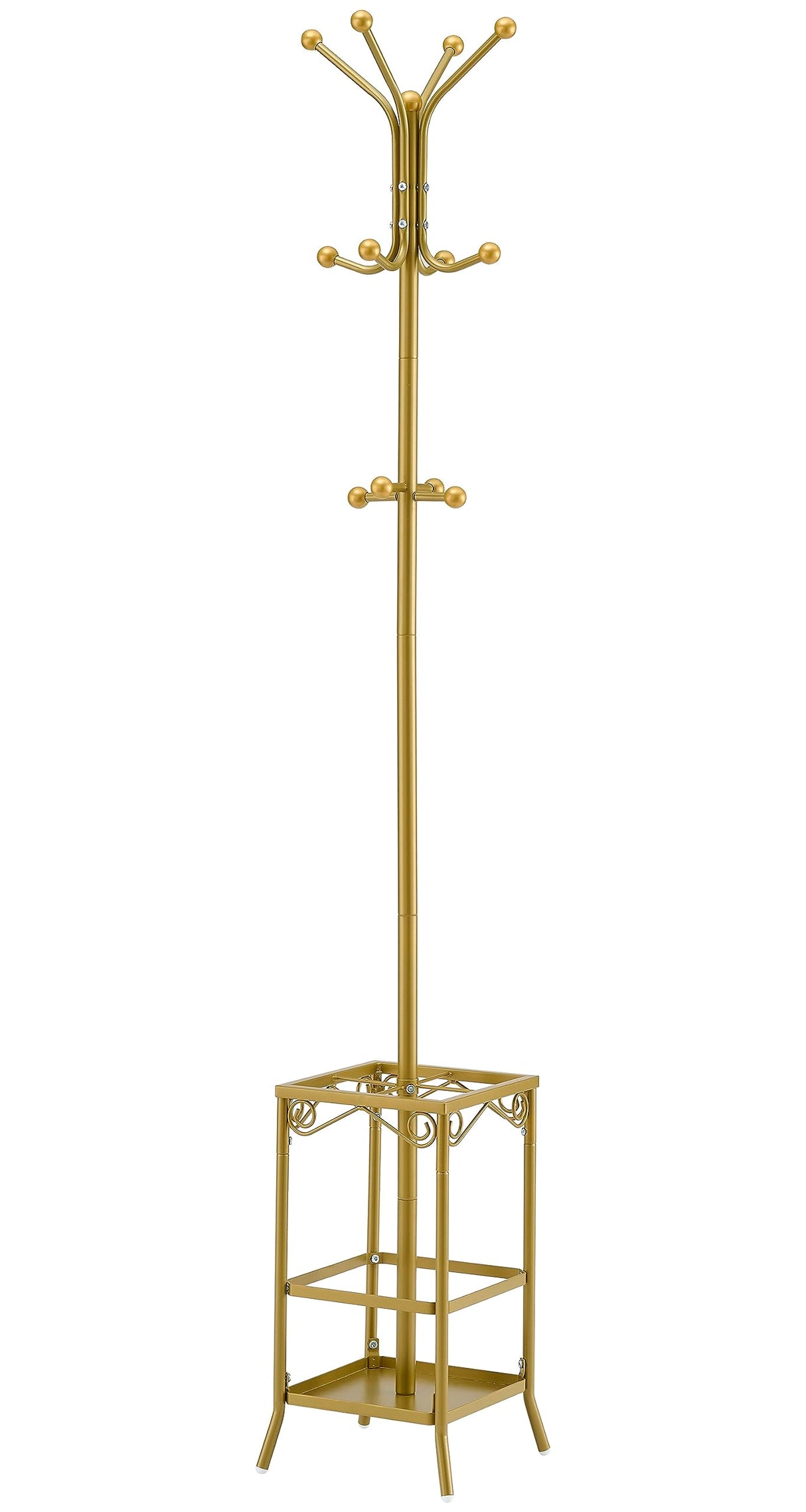 Coat Rack Freestanding ,Entryway Coat Hanger Stand, Umbrella Holder, Hall Tree