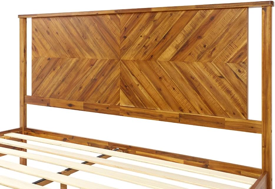 Vivian 14 Inch Deluxe Bed Frame with Headboard