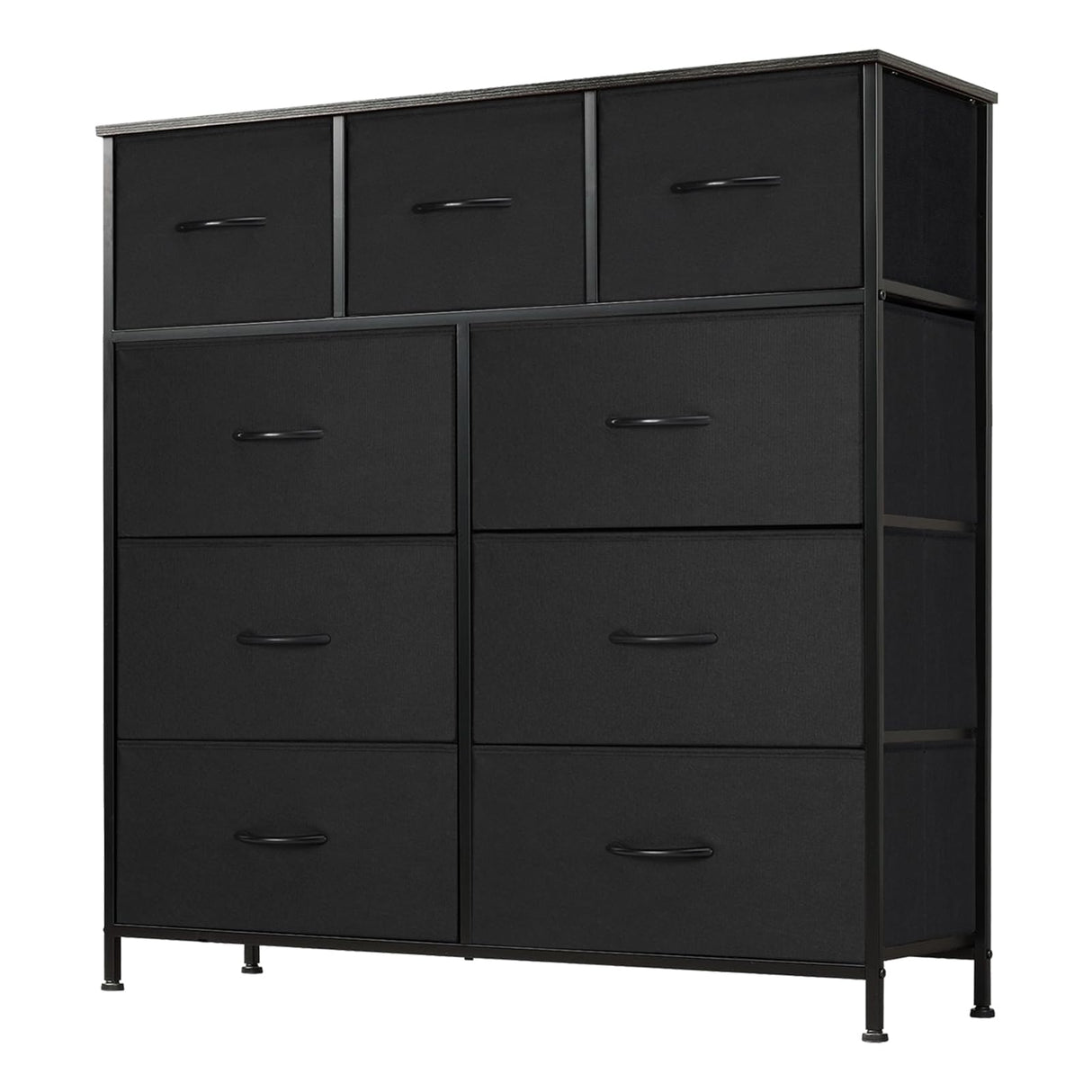 Dresser for Bedroom with 9 Drawers, Clothes Drawer Fabric