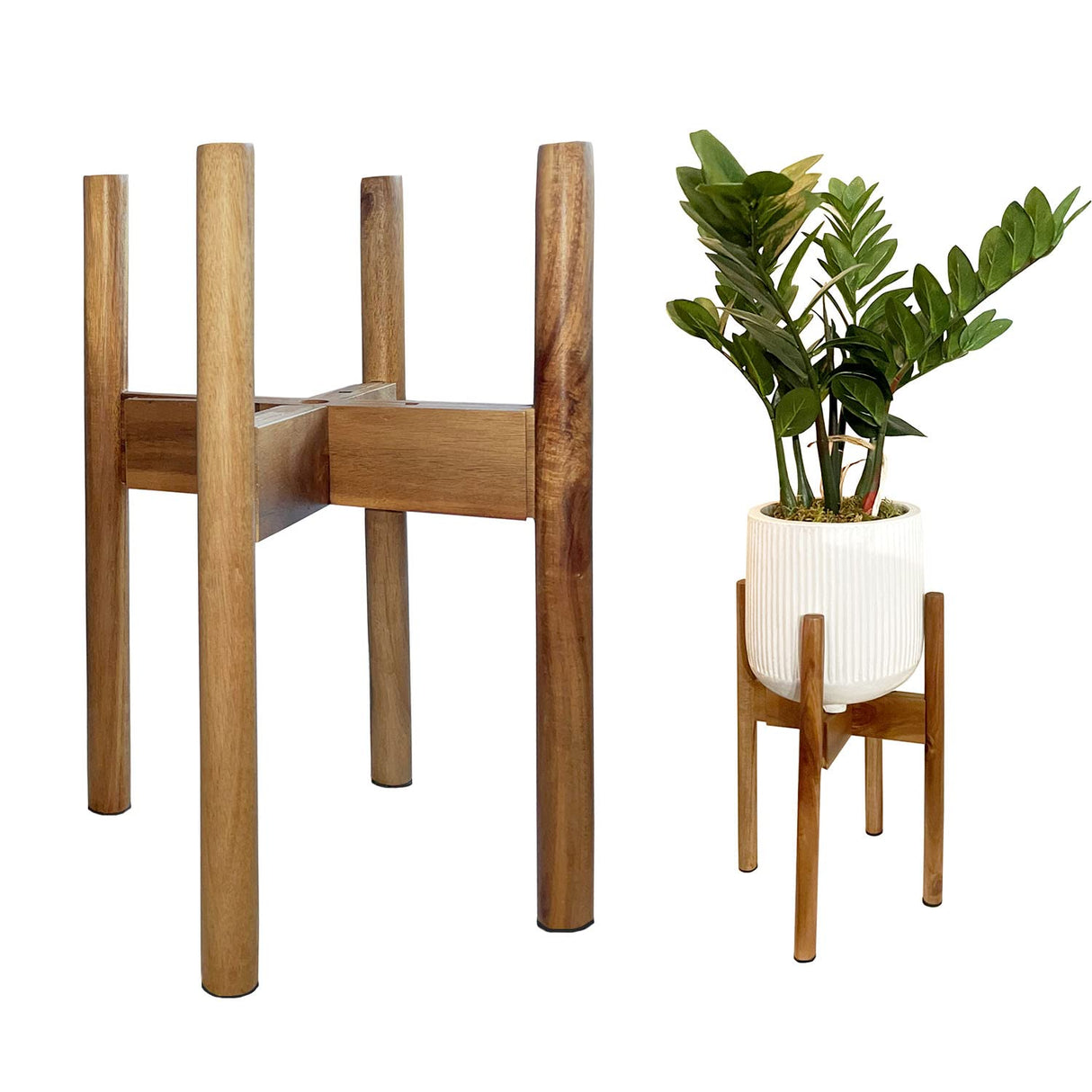 Multi-Tier Bamboo Plant Stand – Indoor & Outdoor Corner Shelf for Plants