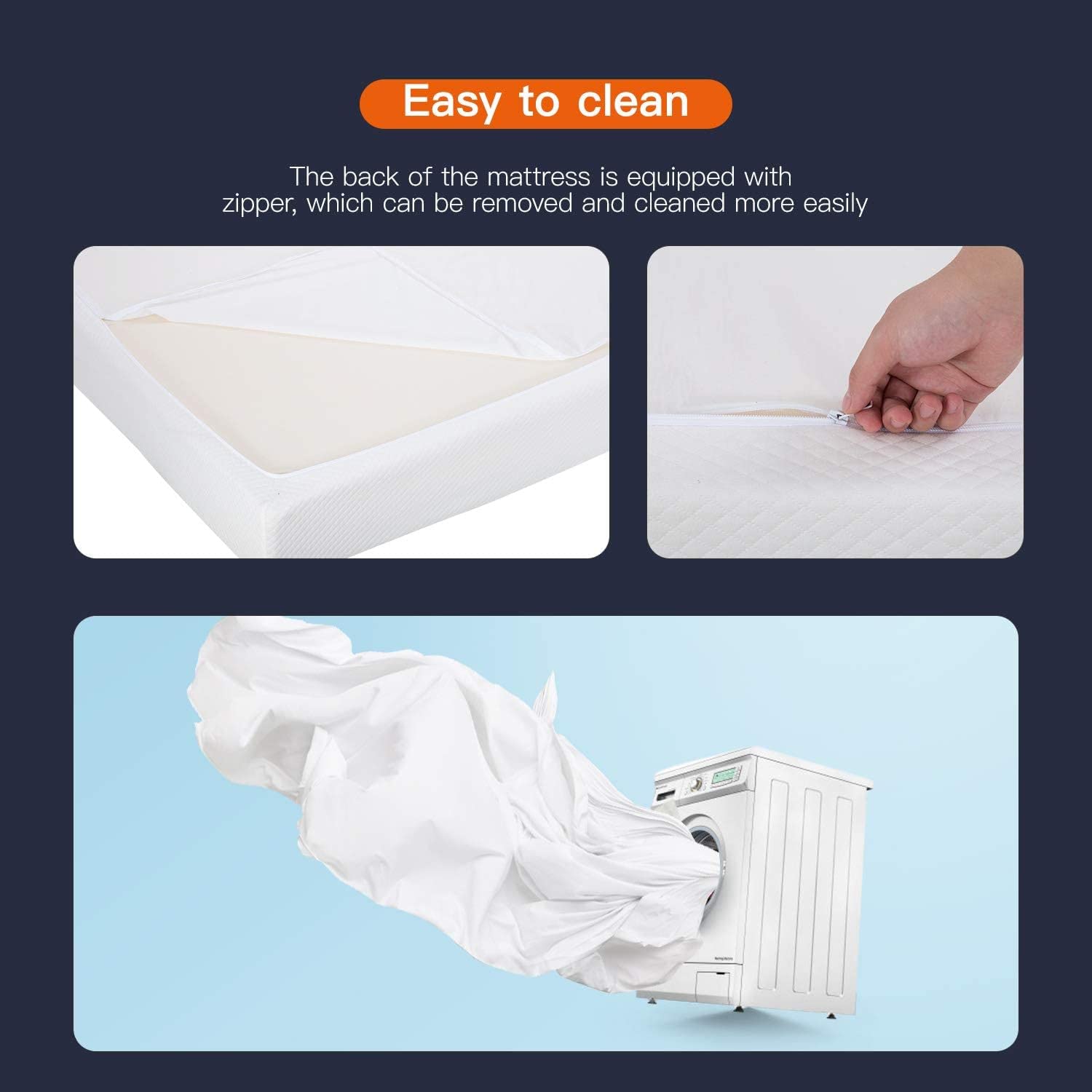 Memory Foam Mattress in a Box for Cool Sleep & Pressure Relief