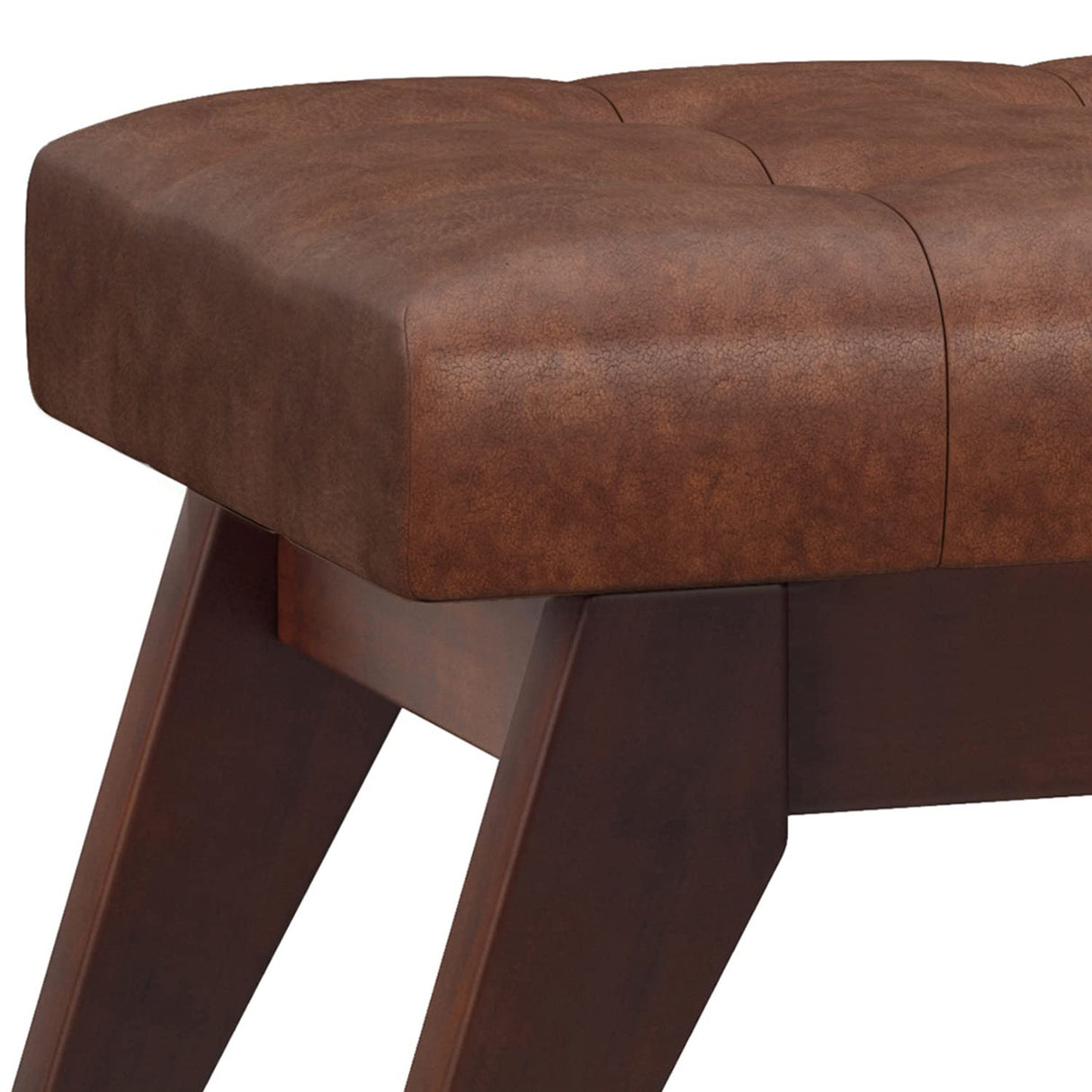 Draper 40 inch Wide Mid Century Modern Rectangle Tufted