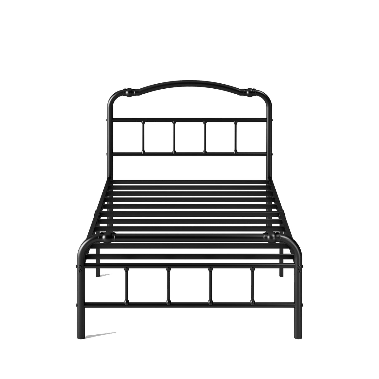 Twin Bed Frame with Headboard and Footboard, 14 Inch High, Heavy Duty Bed Frame