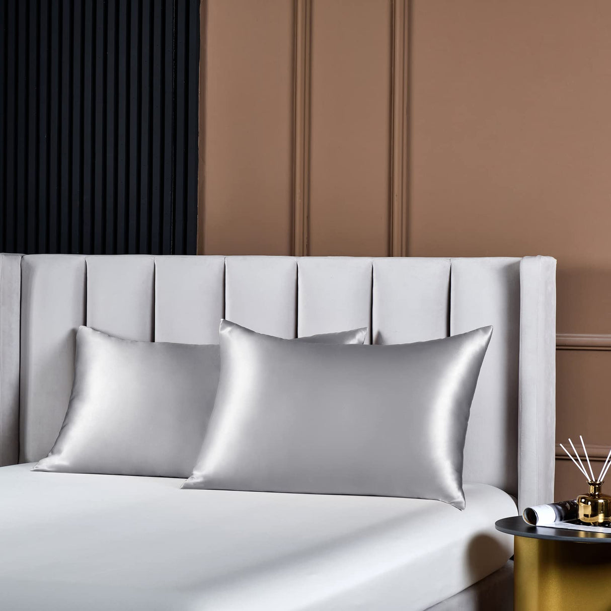 22 Momme Silk Pillowcase for Hair and Skin, Grade 6A Organic Silk Pillowcase